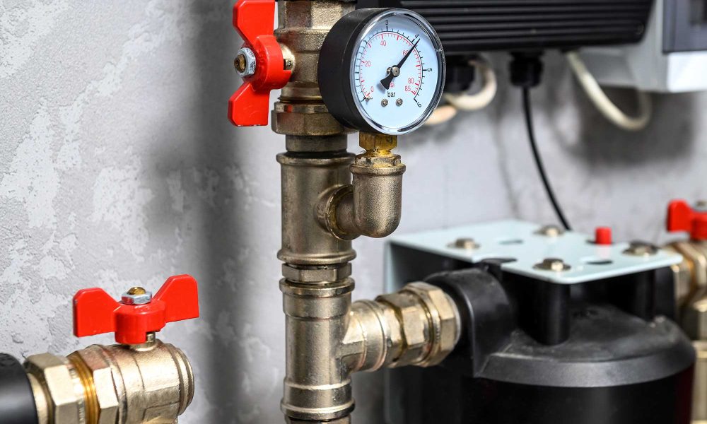 modern electric boiler room in the house